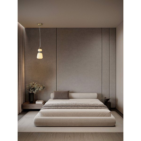 Bela/v zlati barvi kovinska LED zatemnitvena viseča svetilka s porcelanastim senčilom/s steklenim senčilom ø 17 cm Palo – Nova Luce-image-2