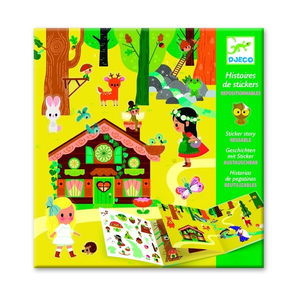 Komplet knjig gozdu z nalepkami Djeco Forest Sticker Story-image-1