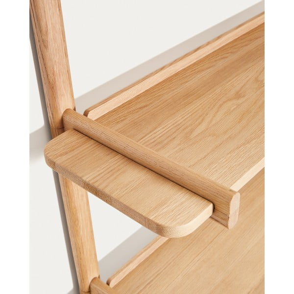 Sistem modularnih polic iz masivnega hrasta v naravni barvi 110x202 cm Sitra – Kave Home-image-4