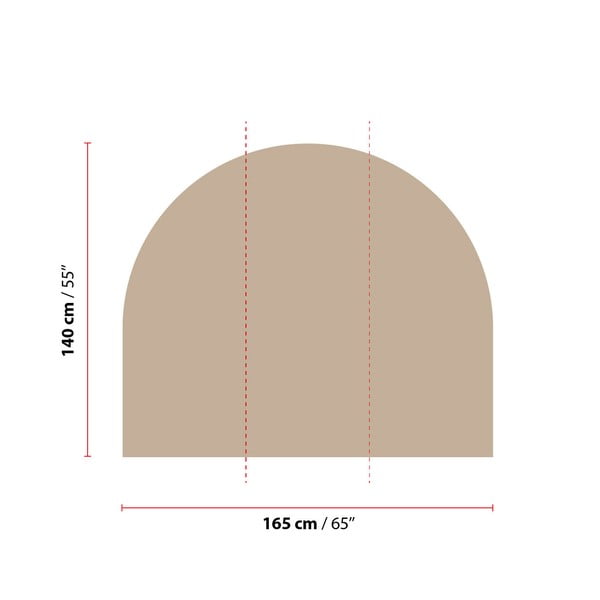 Stenska nalepka 165x140 cm Taupe - Ambiance-image-1