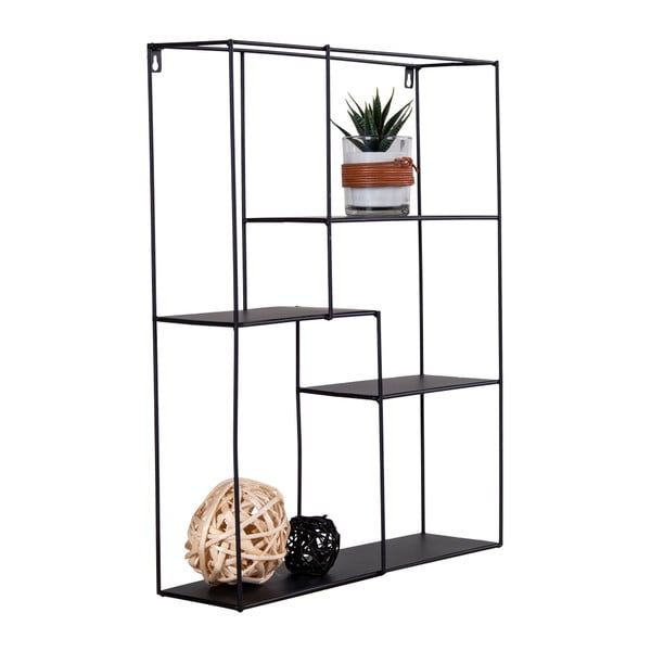 Črna kovinska polica Mons - House Nordic-image-3