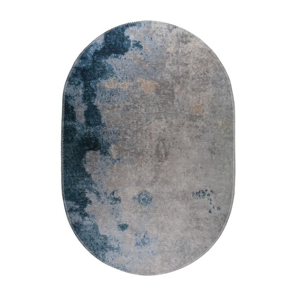 Modra/siva pralna preproga 60x100 cm – Vitaus