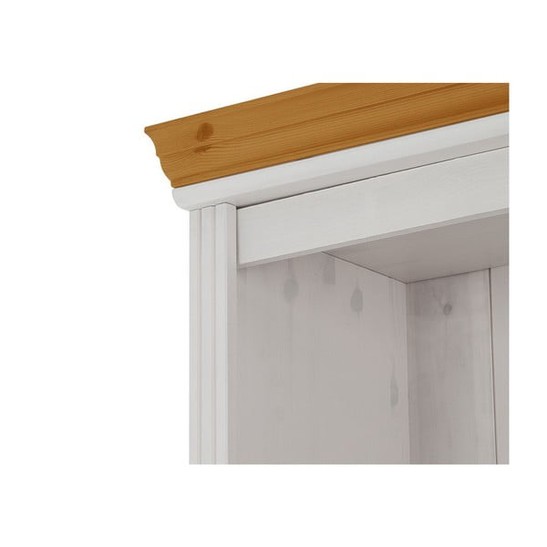 Bela vitrina iz masivnega bora 74x223 cm Anita – Støraa-image-1