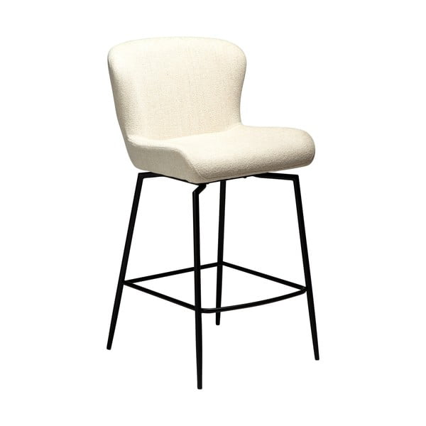 Kremno bel oblazinjen barski stol (višina sedeža 67,5 cm) Glam – DAN-FORM Denmark