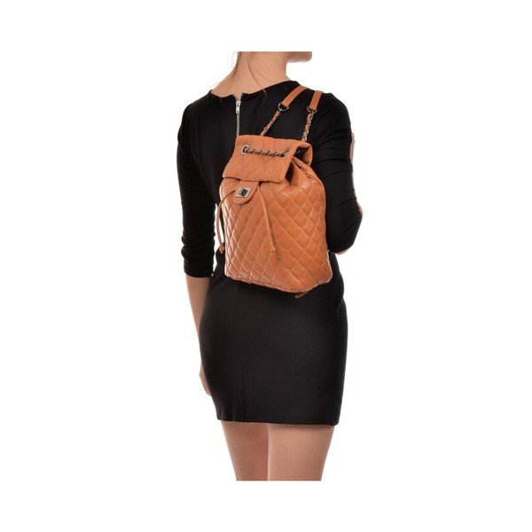 Konjak rjav usnjen nahrbtnik Anna Luchini Lucy-image-3