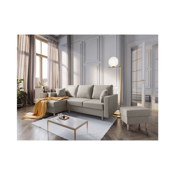 Bež puf Mazzini Sofas Aubrieta, 60 x 45 cm-image-4