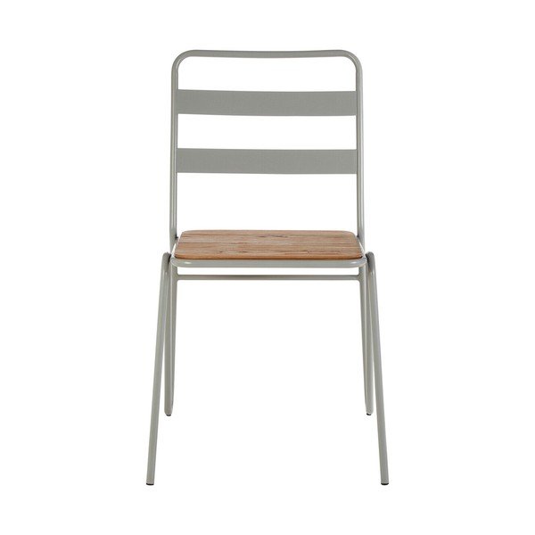 Siv/v naravni barvi jedilni stol iz masivnega bresta District – Premier Housewares-image-2
