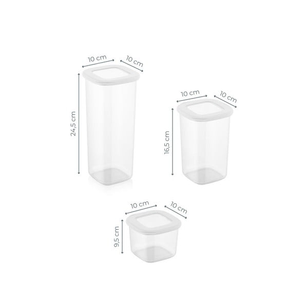 Posode za shranjevanje v kompletu 3 ks živil Fresco – Hermia-image-2