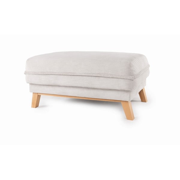 Bež tabure iz rebrastega žameta Tori – Bonami Selection-image-2