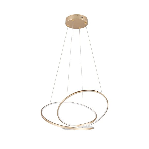 LED zatemnitvena viseča svetilka v zlati barvi Darvin – Trio