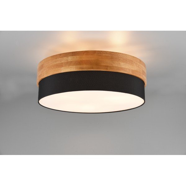 Svetilka s tekstilnim senčilom v črni in naravni barvi Seasons – Trio-image-2