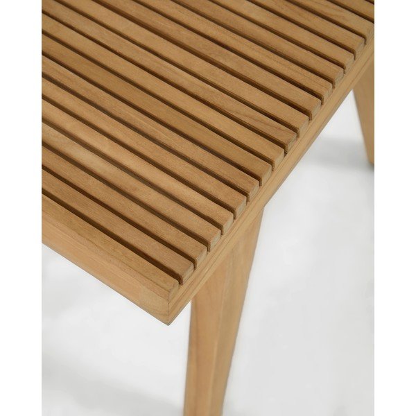 Stolček iz masivnega tika v naravni barvi Vicentina – Kave Home-image-4