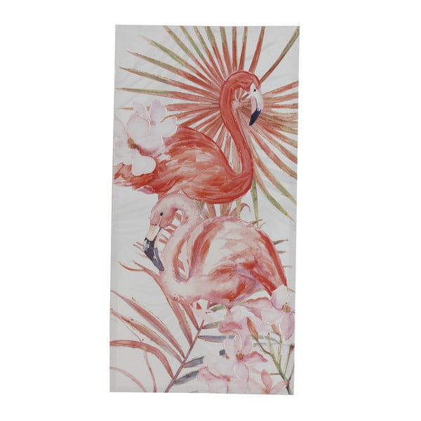 Stenska slika na platnu Gese Modern Style Flamingo Dos, 60 x 120 cm