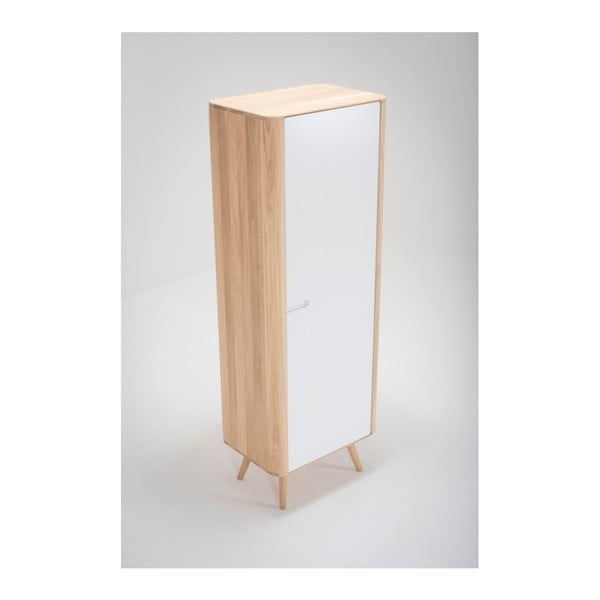 Garderobna omara z masivno hrastovo konstrukcijo Gazzda Ena , širina 60 cm-image-4