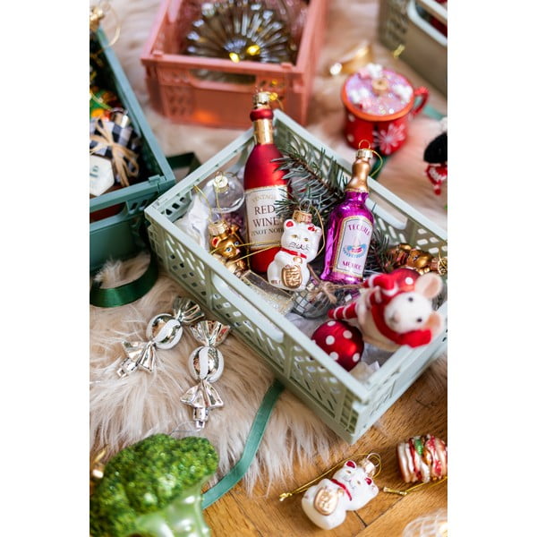 Stekleni okraski za jelko v kompletu 4 ks 9,5 cm Tequila – Sass & Belle-image-1