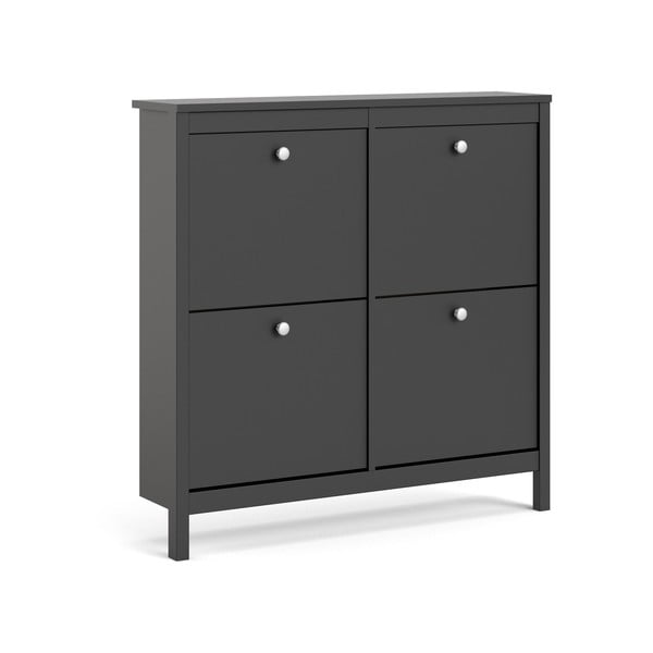 Črna preklopna omarica za čevlje Madrid – Tvilum-image-2