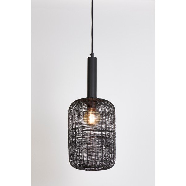 Črna stropna svetilka ø 22 cm Lekang - Light & Living-image-1