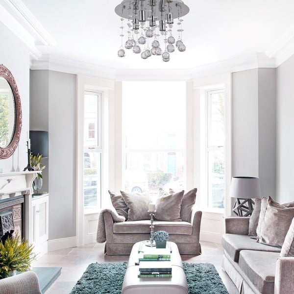 Stropna svetilka Evergreen Lights Crido Drops Chrome, ⌀ 26 cm-image-1