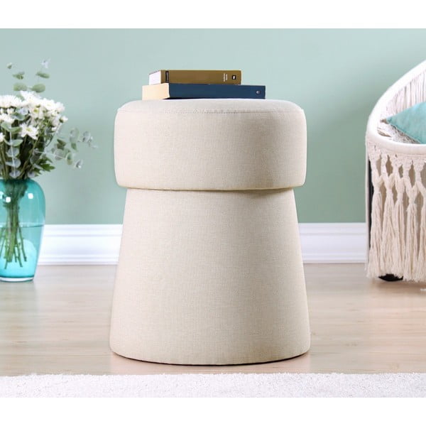 Kremno bel tabure Beans – Artie-image-1