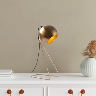 Namizna svetilka v bakreni barvi s kovinskim senčnikom (višina 45 cm) Mixed – Opviq lights