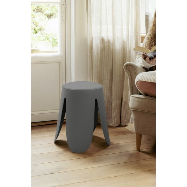 Antracitno siv plastičen stolček Comiso – Wenko-image-1