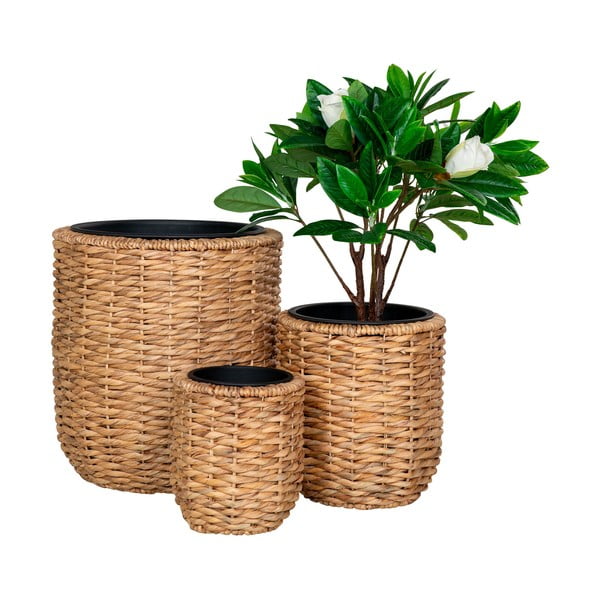 Cvetlični lonci iz vodne hijacinte v kompletu 3 ks ø 49 cm Hanoi – House Nordic-image-2