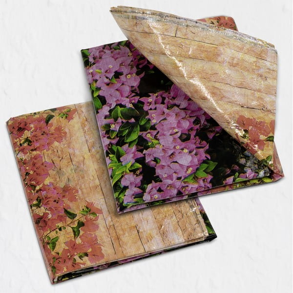 Plastičen balkonski zastor 500x85 cm Flowers – Maximex-image-1