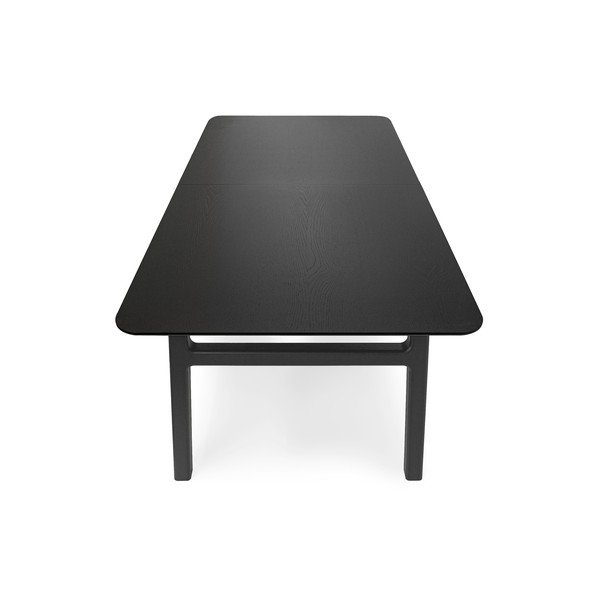 Raztegljiva jedilna miza z dodatno ploščo v hrastovem dekorju 90x180 cm Curved – Woodman-image-4