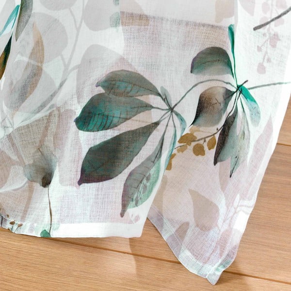 Belo-zelena prosojna zavesa 140x240 cm Dilaris – douceur d'intérieur-image-3