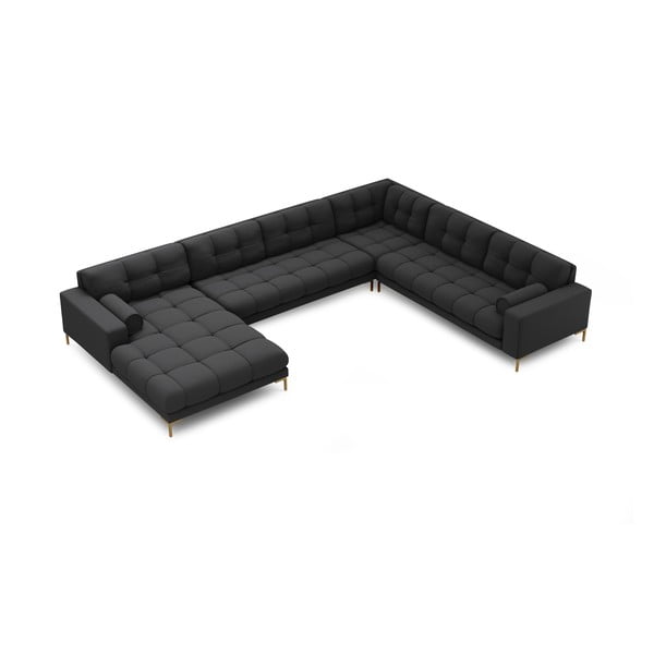 Temno siva kotna sedežna garnitura (desni kot) Bali – Cosmopolitan Design-image-4