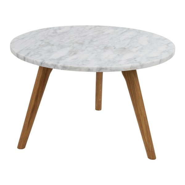 Stranska mizica s kamnitim videzom Zuiver, ⌀ 50 cm-image-1