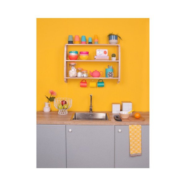 Neonsko roza keramični vrč za kapučino PT KITCHEN Silk-image-1