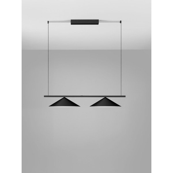 Mat črna aluminijasta LED viseča svetilka Lui – Nova Luce-image-4
