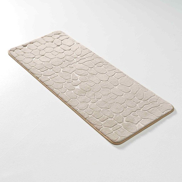 Bež tekstilna kopalniška preproga 50x120 cm Ricochet – douceur d'intérieur-image-3