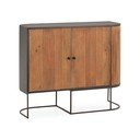 Komoda iz masivnega manga v naravni barvi 110x90x40 cm Curve – MOME