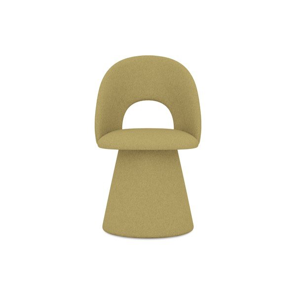 Gorčično rumen oblazinjen jedilni stol Kalo – Makamii-image-1