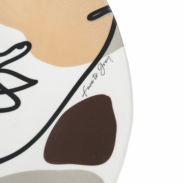 Keramični krožnik VDE Tivoli 1996 Face to Grey, ø 39 cm-image-2