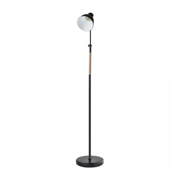 Črna stoječa svetilka s kovinskim senčnikom (višina 150 cm) Edward – EMOS-image-2