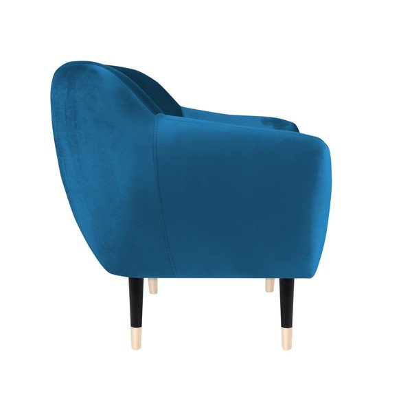 Moder fotelj s črnimi nogami Mazzini Sofas Amelie-image-3