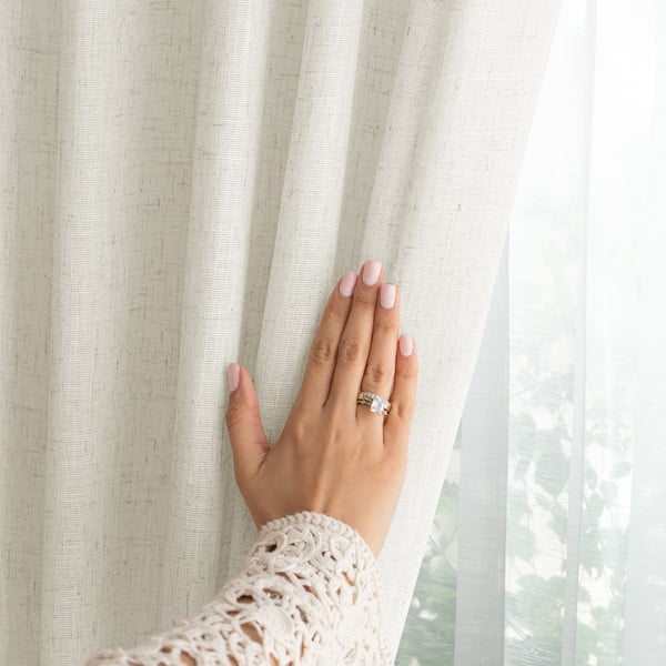 Slonokoščena zavesa 140x270 cm Velari – Restilo-image-3