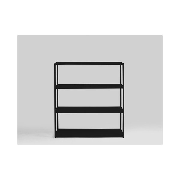 Črn knjižni regal Custom Form Hyller, višina 110 cm-image-1