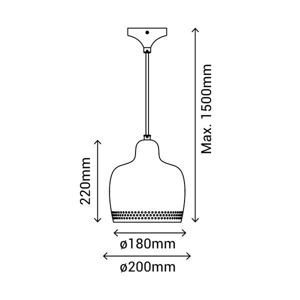 Zelena viseča svetilka SULION Isa, višina 150 cm-image-2