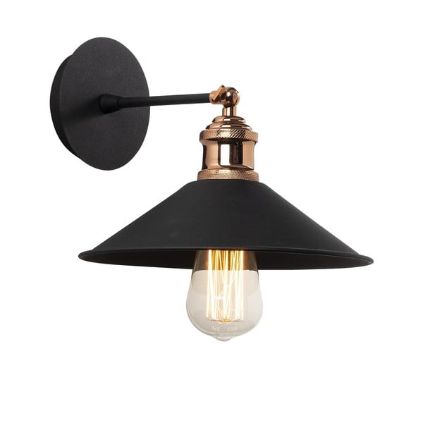 Črna stenska svetilka ø 24 cm Berceste – Opviq lights-image-2