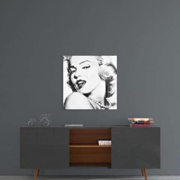 Steklena slika Insigne Marilyn Monroe, 40 x 40 cm-image-1