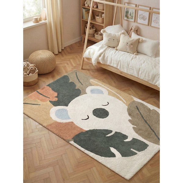 Kremno bela pralna/ročno tkana bombažna otroška preproga 140x200 cm Snuggle Rio – Hanse Home-image-1
