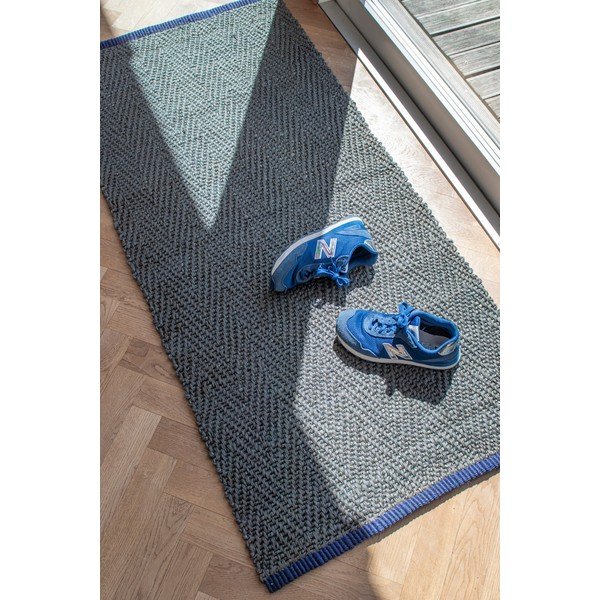 Temno zelen tekač iz jute 70x150 cm Notes – Mette Ditmer Denmark-image-2