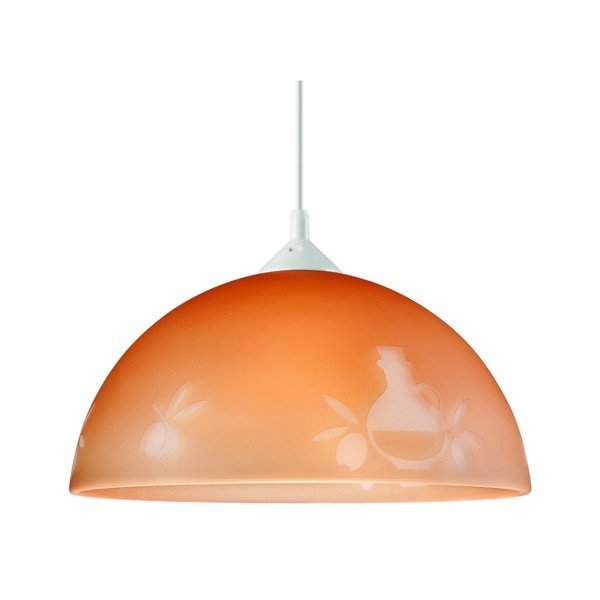 Rjava viseča svetilka ø 30 cm – LAMKUR-image-1