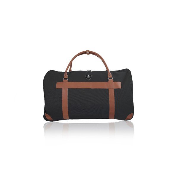Črna potovalna torba na kolesih GENTLEMAN FARMER Oslo, 40 l-image-1