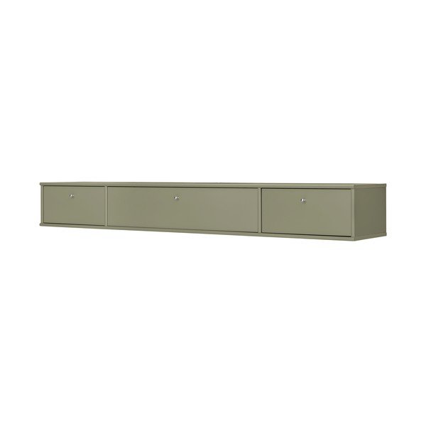 Kaki zelena TV omarica 176x22x32,5 cm Mistral – Hammel Furniture-image-1