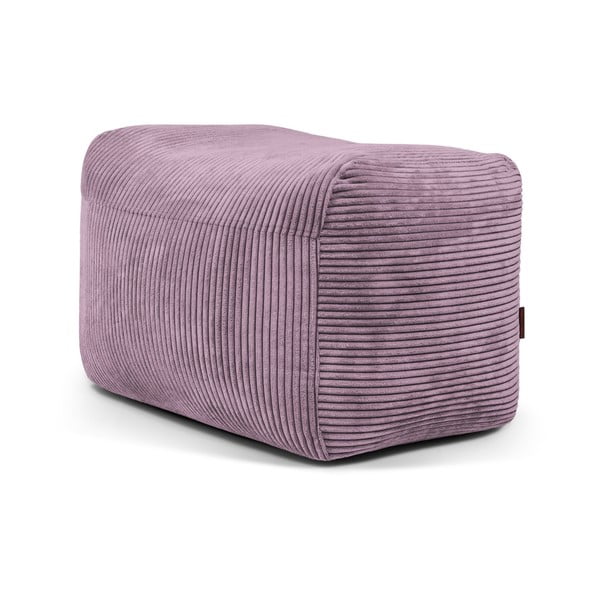 Vijolična vreča za sedenje iz rebrastega žameta Plus 70 Lounge – SLOWDOWN